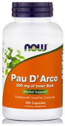 Now Foods Pau D' Arco 500mg 100 κάψουλες