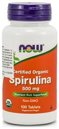 Now Foods Spirulina 500mg 100 ταμπλέτες