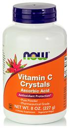 Now Foods Vitamin C Crystals Βιταμίνη για Ενέργεια & Ανοσοποιητικό 227gr