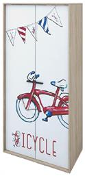 Ντουλάπα Bicycle Δίφυλλη Sonoma 90x50x190cm από το Agiovlasitishome