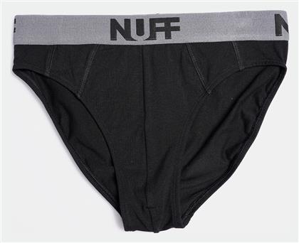 Nuff Ανδρικά Σλιπ Μαύρα Μονόχρωμα 3Pack