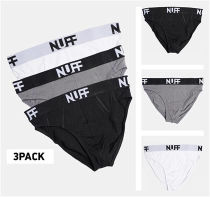 Nuff Ανδρικά Σλιπ Μονόχρωμα 3Pack