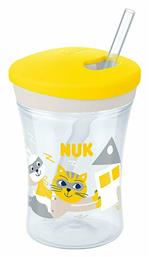 Nuk Παιδικό Ποτηράκι ''Action Cup'' από Πλαστικό Κίτρινο 230ml για 12m+