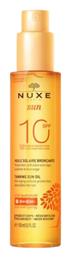 Nuxe Sun Tanning Oil Αδιάβροχο Αντηλιακό Λάδι Προσώπου και Σώματος SPF10 σε Spray 150ml από το Pharm24