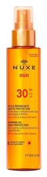 Nuxe Sun Tanning Oil SPF30 Αντηλιακό Λάδι 150ml