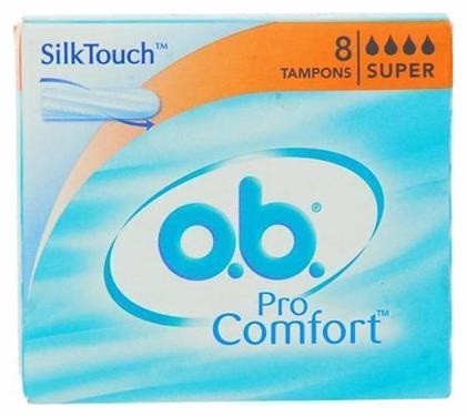 O.B. Ταμπόν ProComfort SilkTouch για Αυξημένη Ροή 8τμχ