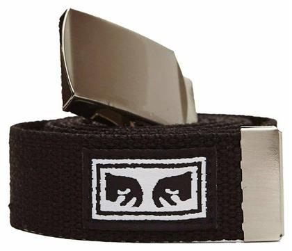 Obey Ανδρική Ζώνη Υφασμάτινη Ιμάντας Μαύρη