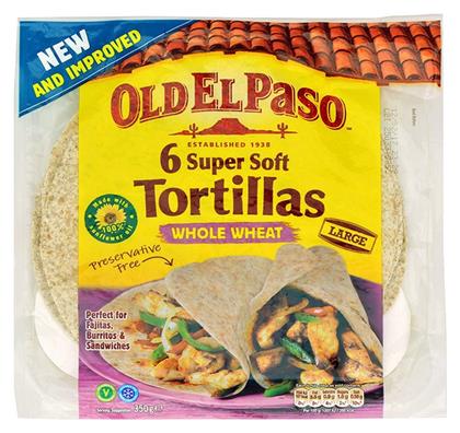 Old el Paso Πίτες Σιταριού Tortillas Ολικής 350gr 6τμχ από το e-Fresh