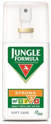 Omega Pharma Jungle Formula Strong Soft Care Άοσμη Εντομοαπωθητική Λοσιόν σε Spray με IRF 3 Κατάλληλη για Παιδιά 75ml