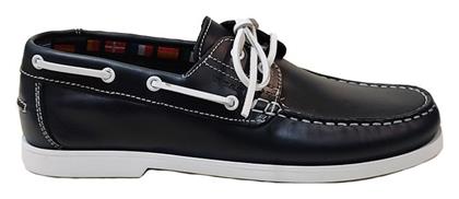 On the Road Pull Up 14692 Δερμάτινα Ανδρικά Boat Shoes σε Μαύρο Χρώμα