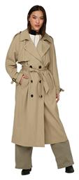 Only Γυναικεία Tannin Beige Καμπαρντίνα