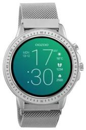 Oozoo Q00305 45mm Smartwatch με Παλμογράφο (Ασημί) από το Kosmima24