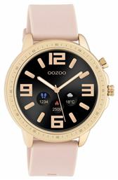 Oozoo Q00324 45mm Smartwatch με Παλμογράφο (Ροζ Χρυσό)