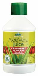 Optima Naturals Aloe Vera Juice 500ml Cranberry από το Pharm24