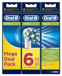 Oral-B Cross Action Mega Deal Pack Ανταλλακτικές Κεφαλές για Ηλεκτρική Οδοντόβουρτσα 6τμχ από το e-shop