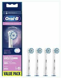 Oral-B Sensitive Clean Clean&Care Value Pack Ανταλλακτικές Κεφαλές για Ηλεκτρική Οδοντόβουρτσα 4τμχ