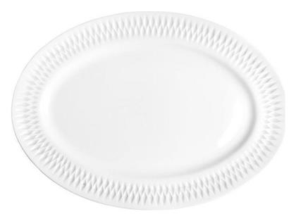 Oriana Ferelli Πιατέλα Σερβιρίσματος Οβάλ από Πορσελάνη Λευκή 36x36εκ.