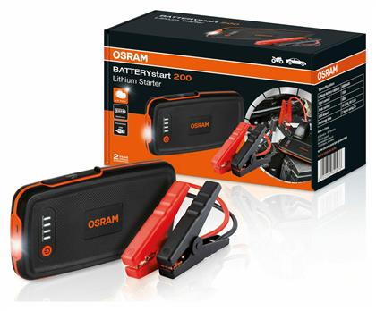 Osram BATTERYstart 200 Φορητός Εκκινητής Μπαταρίας Αυτοκινήτου 12V με Power Bank / USB / Φακό