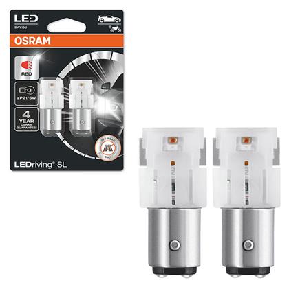 Osram Λάμπες Αυτοκινήτου & Μοτοσυκλέτας Ledriving SL P21/5W LED Κόκκινο 12V 1.4W 2τμχ