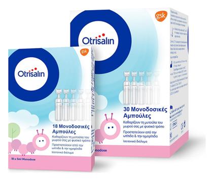 Otrisalin Single Use Plastic Ampoules Αμπούλες Φυσιολογικού Ορού για Βρέφη 30 & 18 Δώρο 48x5ml