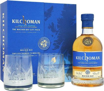 ΟΥΙΣΚΙ KILCHOMAN MACHIR BAY GIFT PACK ΜΕ 2 ΕΓΧΑΡΑΚΤΑ ΠΟΤΗΡΙΑ 700 ML από το Plus4u