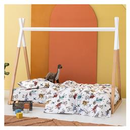 Palamaiki My Kingdom MK748 Σετ Βρεφικά Σεντόνια Κούνιας Βαμβακερά Λευκά 130x170εκ. 3τμχ