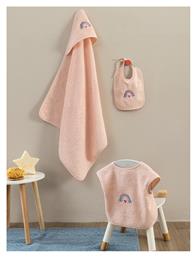 Palamaiki Βρεφικό Σετ Λουτρού με Κουκούλα Joia Ροζ