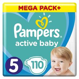 Pampers Active Baby Πάνες με Αυτοκόλλητο No. 5 για 11-16kg 110τμχ