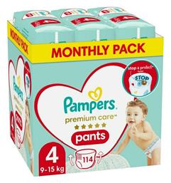 Pampers Premium Care No. 4 για 9-15kg 114τμχ