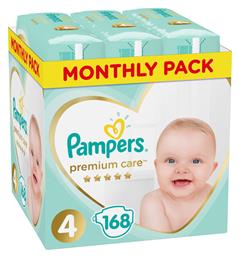 Pampers Premium Care No. 4 για 9-14kg 168τμχ