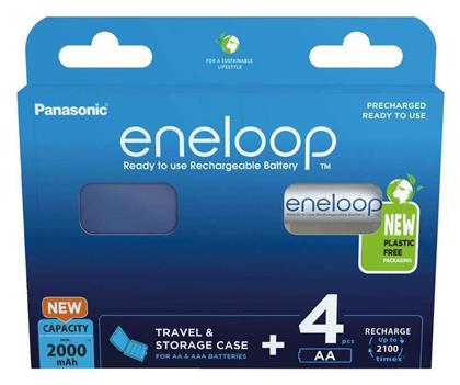 Panasonic Eneloop & Storage Case AA 2000mAh 1.2V 4τμχ