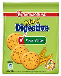 Παπαδοπούλου Μπισκότα Mini Digestive Χωρίς Ζάχαρη 70gr