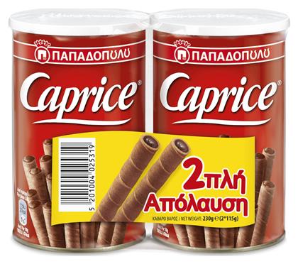 Παπαδοπούλου Caprice Γκοφρέτα Γάλακτος Classic 115gr 2τμχ