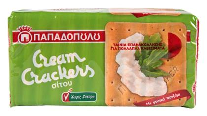 Παπαδοπούλου Crackers Cream Χωρίς Ζάχαρη 165gr από το e-Fresh