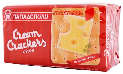 Παπαδοπούλου Crackers Cream με Γεύση Σίτου 140gr από το ΑΒ Βασιλόπουλος