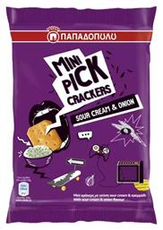 Παπαδοπούλου Crackers Mini Pick με Γεύση Sour Cream 70gr από το e-Fresh