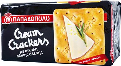 Παπαδοπούλου Crackers Cream με Γεύση Σίκαλης 175gr από το ΑΒ Βασιλόπουλος