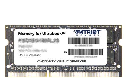 Patriot 4GB DDR3 RAM με Ταχύτητα 1600 για Laptop από το e-shop