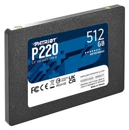 Patriot P220 512GB 2.5'' P220S512G25