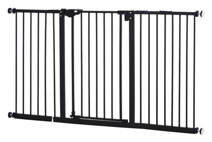 Pawhut Διαχωριστικό Σκύλου από Μέταλλο σε Μαύρο Χρώμα 147.2 x 76.2 x 76.2εκ.