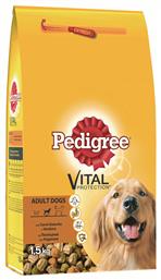 Pedigree Vital Protection 15kg Ξηρά Τροφή για Ενήλικους Σκύλους Μεσαίων Φυλών με Λαχανικά και Πουλερικά