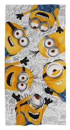 Παιδική Πετσέτα Θαλάσσης Γκρι Minions 140x70εκ.