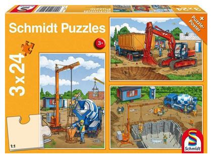 Παιδικό Puzzle Εργοτάξιο 24pcs για 3+ Ετών Schmidt Spiele από το Plus4u