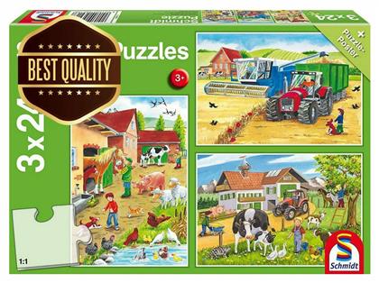 Παιδικό Puzzle Farm 24pcs για 3+ Ετών Schmidt Spiele από το GreekBooks