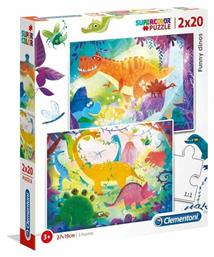 Παιδικό Puzzle Funny Dinos 20pcs για 3+ Ετών Clementoni