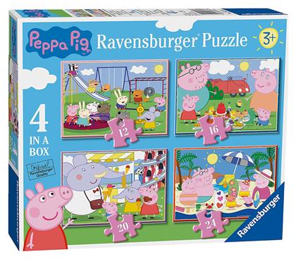 Παιδικό Puzzle Peppa Pig 4 in a Box 72pcs Ravensburger