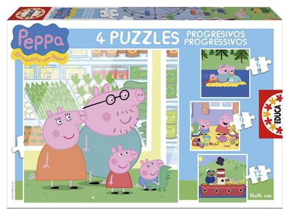 Παιδικό Puzzle Progressive Peppa 43pcs για 3+ Ετών Educa από το Plus4u