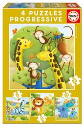 Παιδικό Puzzle Wild Animals 12pcs για 3+ Ετών Educa από το Plus4u