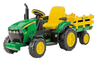 Παιδικό Τρακτέρ John Deere Ground Force Ηλεκτροκίνητο με Καρότσα 12 Volt Πράσινο από το Plus4u