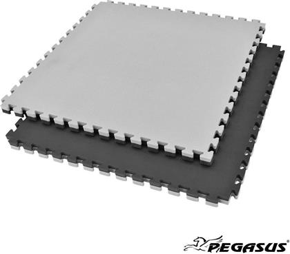 Pegasus Β-4100-30 Δάπεδο Παζλ Γυμναστηρίου Διπλής Όψης Μαύρο/Γκρι 100x100x3cm 1τμχ